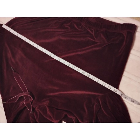 Anthropologie Daily Practice Burgundy Oversized Velour Velvet Hoodie Size L - Picture 4 of 9